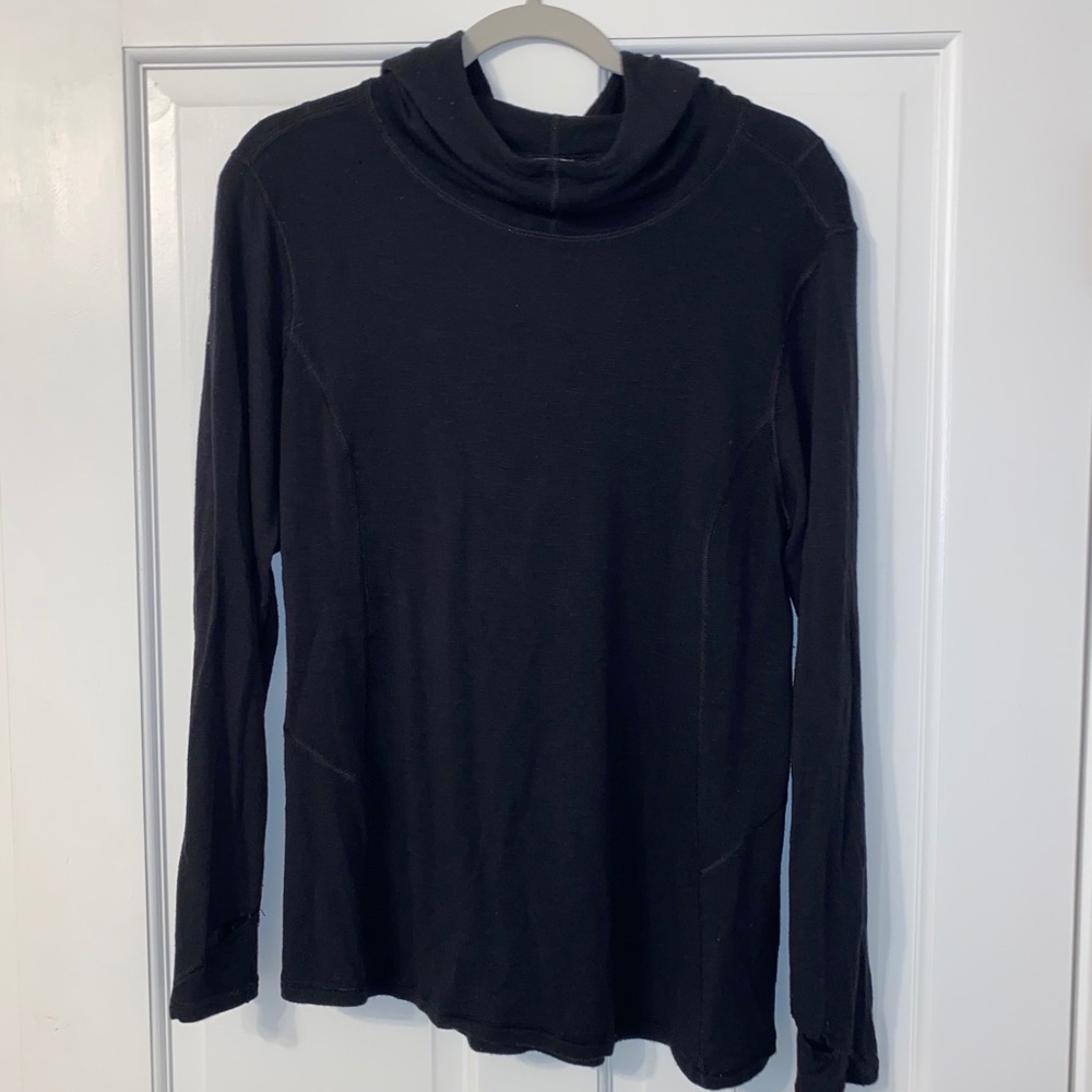 danskin now mock neck hooded top